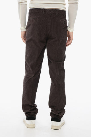 Corduroy Chinos Pants with Flush Pockets