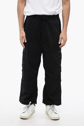 MAN Nylon Cargo Pants with Elastic Waistband