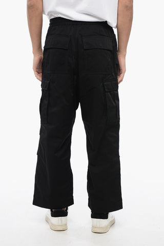 MAN Nylon Cargo Pants with Elastic Waistband