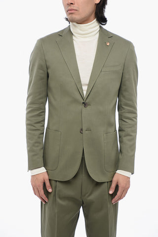 Twill Side Vents Notch Lapel CIRCLE 2-Button Suit