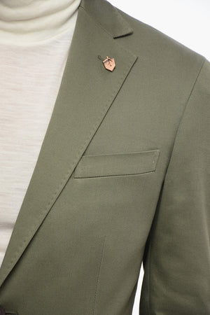 Twill Side Vents Notch Lapel CIRCLE 2-Button Suit