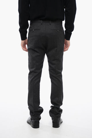 Virgin Wool Pants with Belt Loops