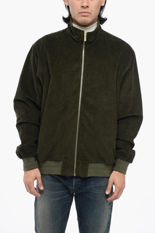 Corduroy Bomber Fit Track Sweatshirt