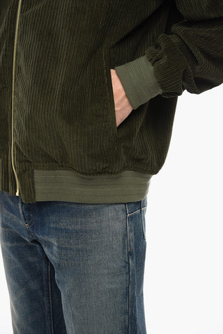 Corduroy Bomber Fit Track Sweatshirt