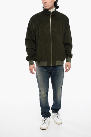 Corduroy Bomber Fit Track Sweatshirt