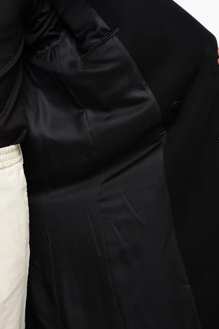 Cappotto Doppiopetto in Pura Lana con Rever a Lancia