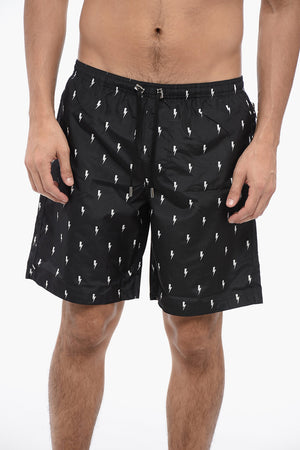 Nylon Boxer MICRO BOLTS Swim Trunks