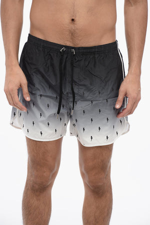 Costume da Bagno Boxer ALL-OVER BOLT in Nylon Degradè