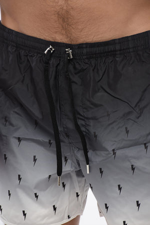Costume da Bagno Boxer ALL-OVER BOLT in Nylon Degradè