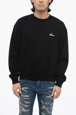 Oversized Cotton OLD SCHOOL Crew-neck UNISEX Sweatshirt