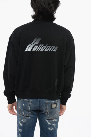 Oversized Cotton OLD SCHOOL Crew-neck UNISEX Sweatshirt