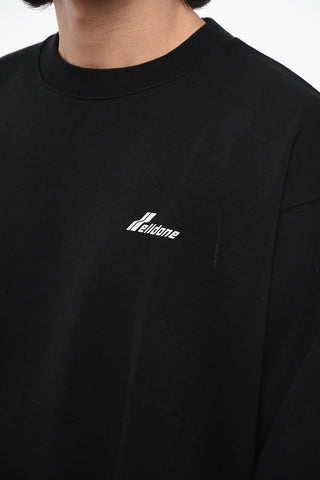 Oversized Cotton OLD SCHOOL Crew-neck UNISEX Sweatshirt
