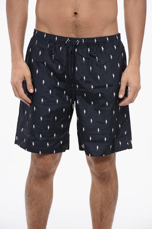 Nylon Boxer MICRO BOLTS Swim Trunks