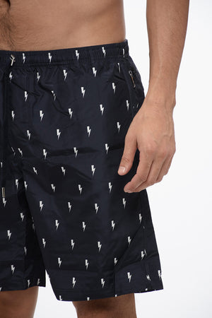 Nylon Boxer MICRO BOLTS Swim Trunks