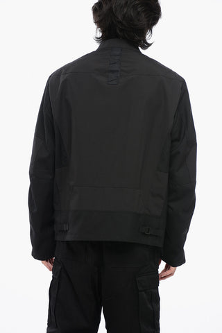 Multipocketed Nylon Jacket with Front Zip