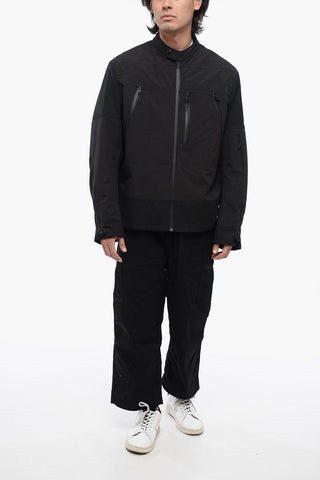 Multipocketed Nylon Jacket with Front Zip