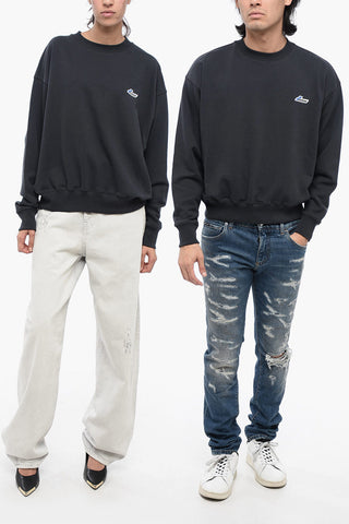 Brushed Cotton Oversized UNISEX Crew-neck Sweatshirt