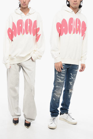 Felpa Hoodie UNISEX in Cotone Garzato Stampata