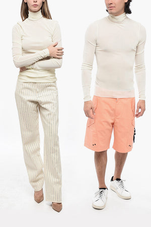 UNISEX Top a Coste Semi trasparente