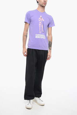 T-shirt Girocollo in Cotone Stampata