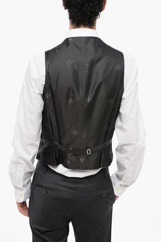 Three-Piece Suit with Waistcoat CERIM.ACADEMY Single Vent Pointed Lapel