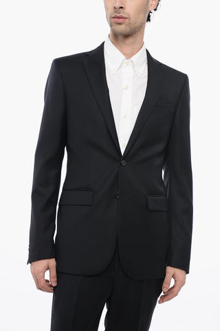 TREND Virgin Wool Side Vents Notch Lapel 2-Button Suit