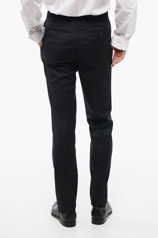 TREND Virgin Wool Side Vents Notch Lapel 2-Button Suit