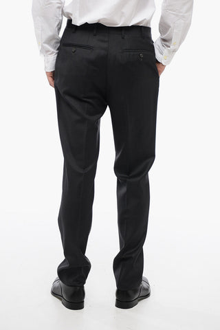 TREND Virgin Wool Side Vents Notch Lapel 2-Button Suit