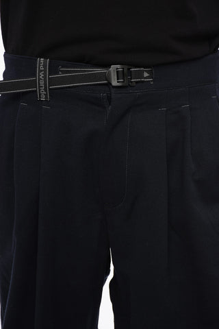 MAISON KITSUNE Double-Pleat Pants with Industrial Belt