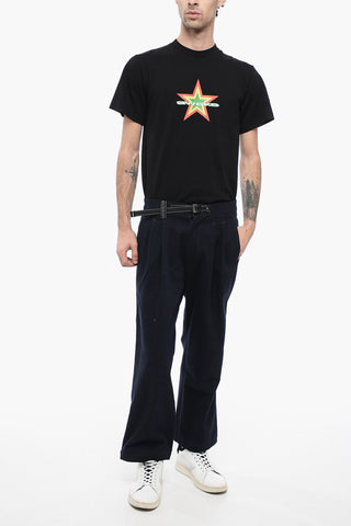 MAISON KITSUNE Double-Pleat Pants with Industrial Belt