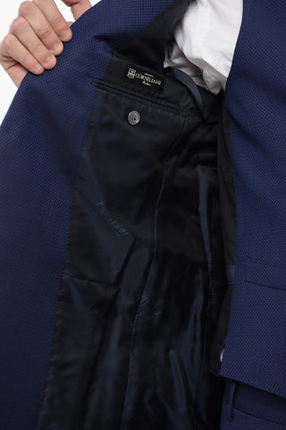 Abito Tre Pezzi con Gilet in Lana Vergine Revers a Lancia