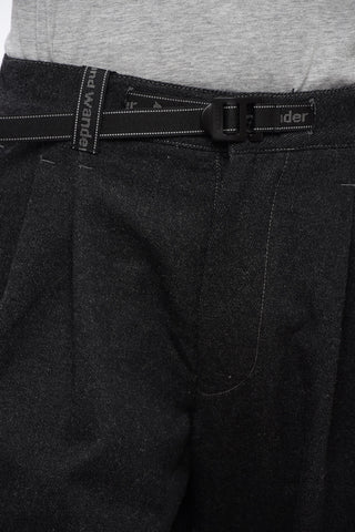MAISON KITSUNE Double-Pleat Pants with Industrial Belt