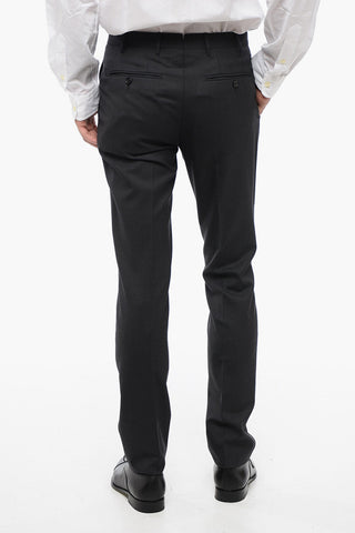 Virgin Wool Side Vents Notch Lapel ACADEMY 2-Button Suit