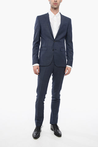 CC COLLECTION Virgin Wool 2-Button Suit With Side Vents