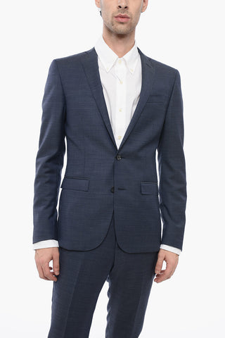 CC COLLECTION Virgin Wool 2-Button Suit With Side Vents