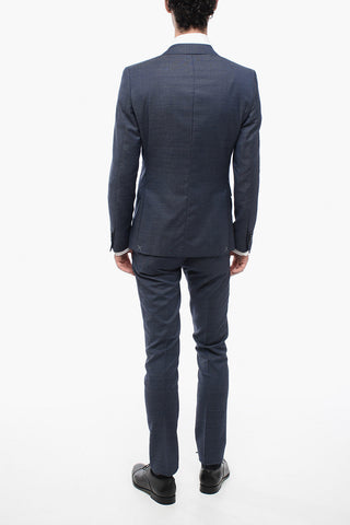 CC COLLECTION Virgin Wool 2-Button Suit With Side Vents