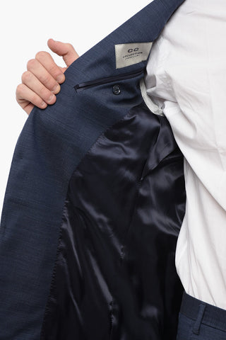 CC COLLECTION Abito a 2 Bottoni in Lana Vergine Con Due Spacchi