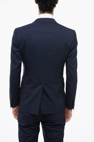 Wool Side Vents 3 Piece Waistcoat Suit