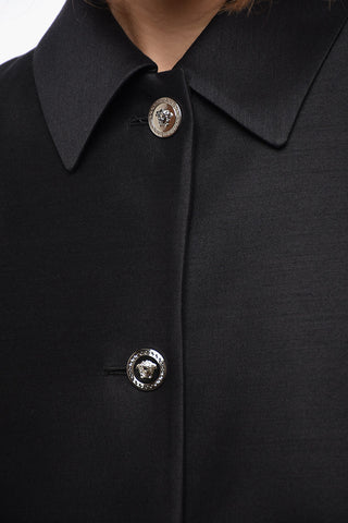 Wool-blended Coat with MEDUSA Buttons