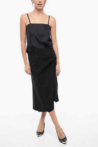 MM4 Wool Dress with Asymmetric Skirt