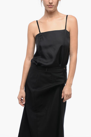 MM4 Wool Dress with Asymmetric Skirt
