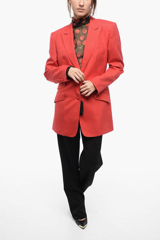 Blazer 3 Tasche in Misto Seta con Rever a Lancia