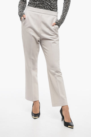 Pantaloni Straight-Fit in Lana Stretch
