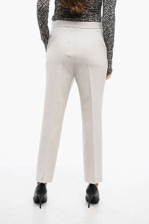 Straight-Fit Stretch-Wool Trousers