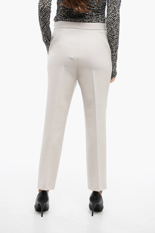 Pantaloni Straight-Fit in Lana Stretch