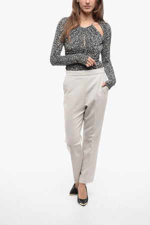Straight-Fit Stretch-Wool Trousers
