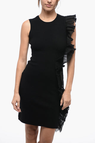 EMPORIO Vestito in Maglia Stretchy con Dettaglio Ruches