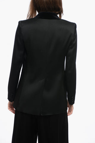 STUDIO Satin ANSELMO Blazer with Peak Lapel