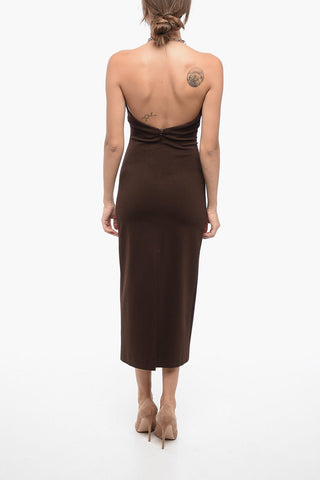 Vestito Midí Stretchy Cut-Out con Dettaglio Chain