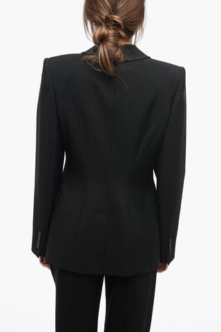 Blazer Doppiopetto Slim Fit in Lana